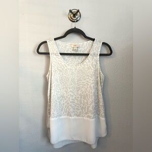 LOFT White Sleeveless Top